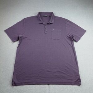 TravisMathew Polo Shirt Mens XL Purple Casual Golf Short Sleeve Pima Cotton